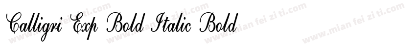 Calligri Exp Bold Italic Bold Itali字体转换